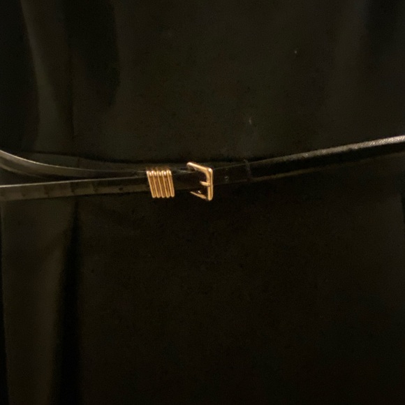 Calvin Klein dress size 6, black with white stripes and a accent belt. - Picture 3 of 3